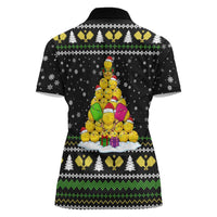 PickleBall Is Life Christmas Women Polo Shirt Xmas Holiday Patterns - Wonder Print Shop