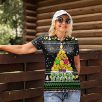 PickleBall Is Life Christmas Women Polo Shirt Xmas Holiday Patterns - Wonder Print Shop