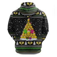 PickleBall Is Life Christmas Zip Hoodie Xmas Holiday Patterns - Wonder Print Shop