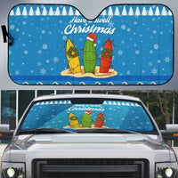 Surfer Swell Christmas Auto Sun Shade Xmas Holiday Patterns - Wonder Print Shop