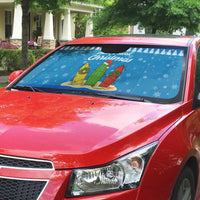 Surfer Swell Christmas Auto Sun Shade Xmas Holiday Patterns - Wonder Print Shop