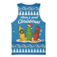 Surfer Swell Christmas Basketball Jersey Xmas Holiday Patterns - Wonder Print Shop