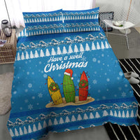 Surfer Swell Christmas Bedding Set Xmas Holiday Patterns - Wonder Print Shop