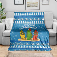 Surfer Swell Christmas Blanket Xmas Holiday Patterns - Wonder Print Shop