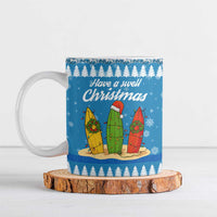 Surfer Swell Christmas Ceramic Mug Xmas Holiday Patterns - Wonder Print Shop