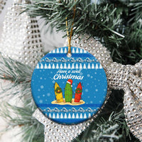 Surfer Swell Christmas Ceramic Ornament Xmas Holiday Patterns - Wonder Print Shop