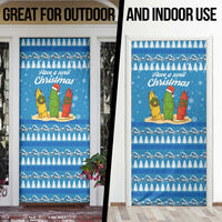 Surfer Swell Christmas Door Cover Xmas Holiday Patterns - Wonder Print Shop