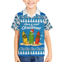 Surfer Swell Christmas Hawaiian Shirt Xmas Holiday Patterns - Wonder Print Shop