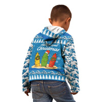 Surfer Swell Christmas Kid Hoodie Xmas Holiday Patterns - Wonder Print Shop