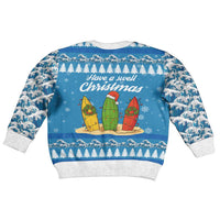 Surfer Swell Christmas Kid Ugly Christmas Sweater Xmas Holiday Patterns - Wonder Print Shop
