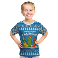 Surfer Swell Christmas Kid T Shirt Xmas Holiday Patterns - Wonder Print Shop