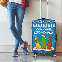 Surfer Swell Christmas Luggage Cover Xmas Holiday Patterns - Wonder Print Shop
