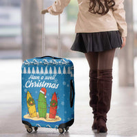 Surfer Swell Christmas Luggage Cover Xmas Holiday Patterns - Wonder Print Shop