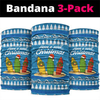 Surfer Swell Christmas Neck Gaiter Xmas Holiday Patterns - Wonder Print Shop