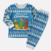 Surfer Swell Christmas Pajama Set Xmas Holiday Patterns - Wonder Print Shop
