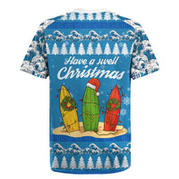 Surfer Swell Christmas Rugby Jersey Xmas Holiday Patterns - Wonder Print Shop