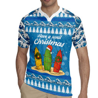 Surfer Swell Christmas Rugby Jersey Xmas Holiday Patterns - Wonder Print Shop