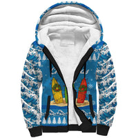 Surfer Swell Christmas Sherpa Hoodie Xmas Holiday Patterns - Wonder Print Shop