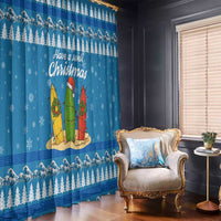 Surfer Swell Christmas Window Curtain Xmas Holiday Patterns - Wonder Print Shop
