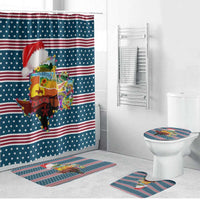 Texas Xmas Christmas Christmas Yall Christmas Bathroom Set Xmas Holiday Patterns - Wonder Print Shop