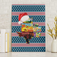 Texas Xmas Christmas Christmas Yall Christmas Canvas Wall Art Xmas Holiday Patterns - Wonder Print Shop
