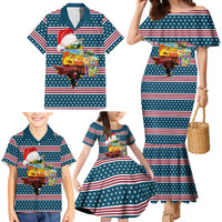 Texas Xmas Christmas Christmas Yall Christmas Family Matching Mermaid Dress and Hawaiian Shirt Xmas Holiday Patterns - Wonder Print Shop
