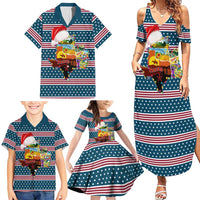 Texas Xmas Christmas Christmas Yall Christmas Family Matching Summer Maxi Dress and Hawaiian Shirt Xmas Holiday Patterns - Wonder Print Shop