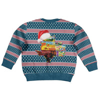 Texas Xmas Christmas Yall Christmas Kid Ugly Christmas Sweater Xmas Holiday Patterns - Wonder Print Shop