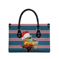 Texas Xmas Christmas Christmas Yall Christmas Leather Bag Xmas Holiday Patterns - Wonder Print Shop
