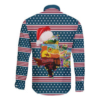 Texas Xmas Christmas Christmas Yall Christmas Long Sleeve Button Shirt Xmas Holiday Patterns - Wonder Print Shop