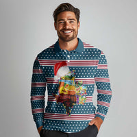 Texas Xmas Christmas Christmas Yall Christmas Long Sleeve Polo Shirt Xmas Holiday Patterns - Wonder Print Shop