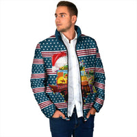 Texas Xmas Christmas Christmas Yall Christmas Padded Jacket Xmas Holiday Patterns - Wonder Print Shop