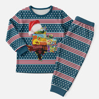 Texas Xmas Christmas Yall Christmas Pajama Set Xmas Holiday Patterns - Wonder Print Shop