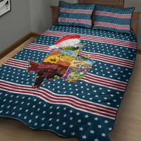 Texas Xmas Christmas Christmas Yall Christmas Quilt Bed Set Xmas Holiday Patterns - Wonder Print Shop