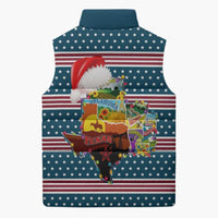 Texas Xmas Christmas Christmas Yall Christmas Sleeveless Puffer Jacket Xmas Holiday Patterns - Wonder Print Shop