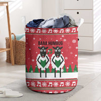Vintage Sheep Music Christmas Laundry Basket Xmas Holiday Patterns - Wonder Print Shop