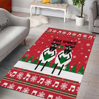 Vintage Sheep Music Christmas Area Rug Xmas Holiday Patterns - Wonder Print Shop