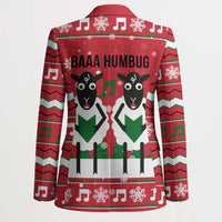Vintage Sheep Music Christmas Blazer Xmas Holiday Patterns - Wonder Print Shop