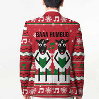 Vintage Sheep Music Christmas Blazer Xmas Holiday Patterns - Wonder Print Shop