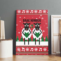 Vintage Sheep Music Christmas Canvas Wall Art Xmas Holiday Patterns - Wonder Print Shop