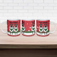 Vintage Sheep Music Christmas Ceramic Mug Xmas Holiday Patterns - Wonder Print Shop