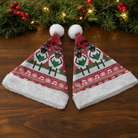 Vintage Sheep Music Christmas Santa Hat Xmas Holiday Patterns - Wonder Print Shop