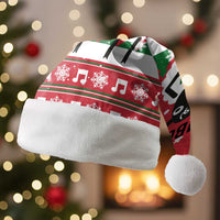 Vintage Sheep Music Christmas Santa Hat Xmas Holiday Patterns - Wonder Print Shop