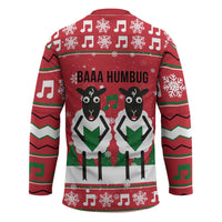 Vintage Sheep Music Christmas Hockey Jersey Xmas Holiday Patterns - Wonder Print Shop