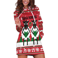 Vintage Sheep Music Christmas Hoodie Dress Xmas Holiday Patterns - Wonder Print Shop
