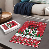 Vintage Sheep Music Christmas Puzzle Xmas Holiday Patterns - Wonder Print Shop