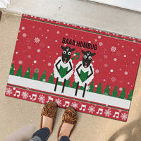 Vintage Sheep Music Christmas Rubber Doormat Xmas Holiday Patterns - Wonder Print Shop