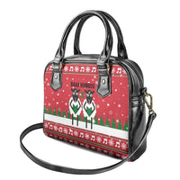 Vintage Sheep Music Christmas Shoulder Handbag Xmas Holiday Patterns - Wonder Print Shop