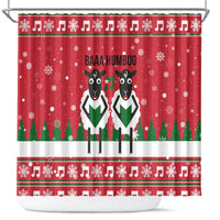 Vintage Sheep Music Christmas Shower Curtain Xmas Holiday Patterns - Wonder Print Shop