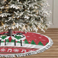Vintage Sheep Music Christmas Tree Skirt Xmas Holiday Patterns - Wonder Print Shop